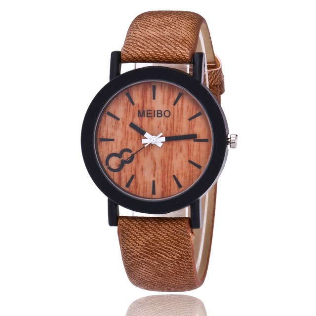 MEIBO Modeling Wooden Quartz Watch