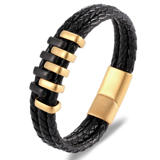 New Arrival Double Layer Black Gold Steel Punk Style