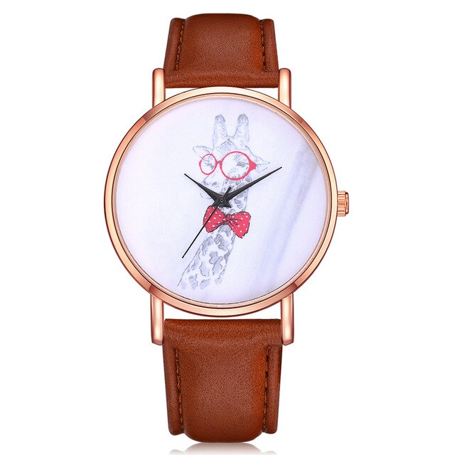 LVPAI Rose Gold Leather Watch