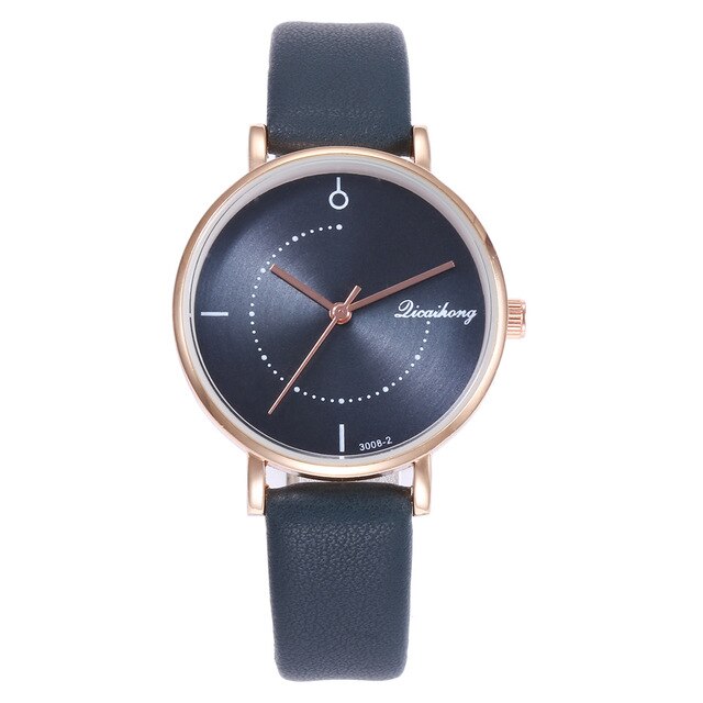 Men Ladies New Fashion Casual Leather Strap Lovers Watches