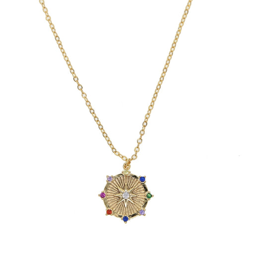 New arrival Vintage Alloy Octagon sun flower Pendant Necklaces