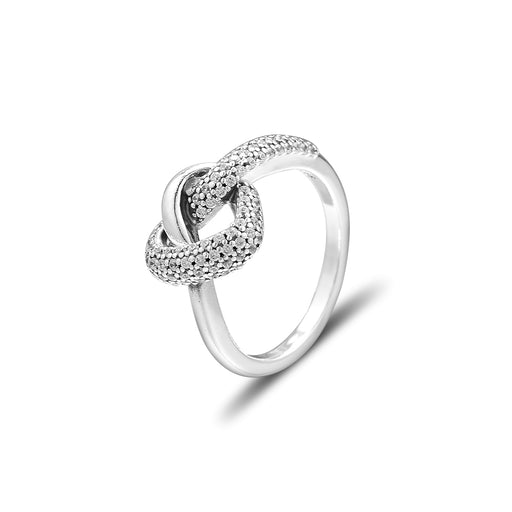 Pandulaso Knotted Heart Ring Mother's Day 925 Sterling