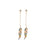 ZWPON New Bridal Feather Earrings